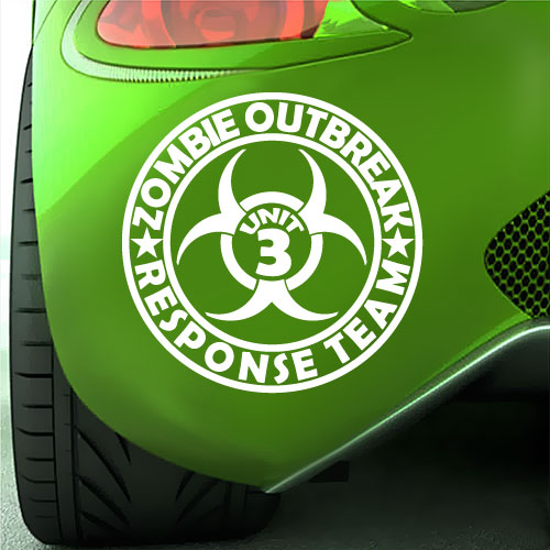 Zombie Response Team Zombieland Logo Car Decal Sticker