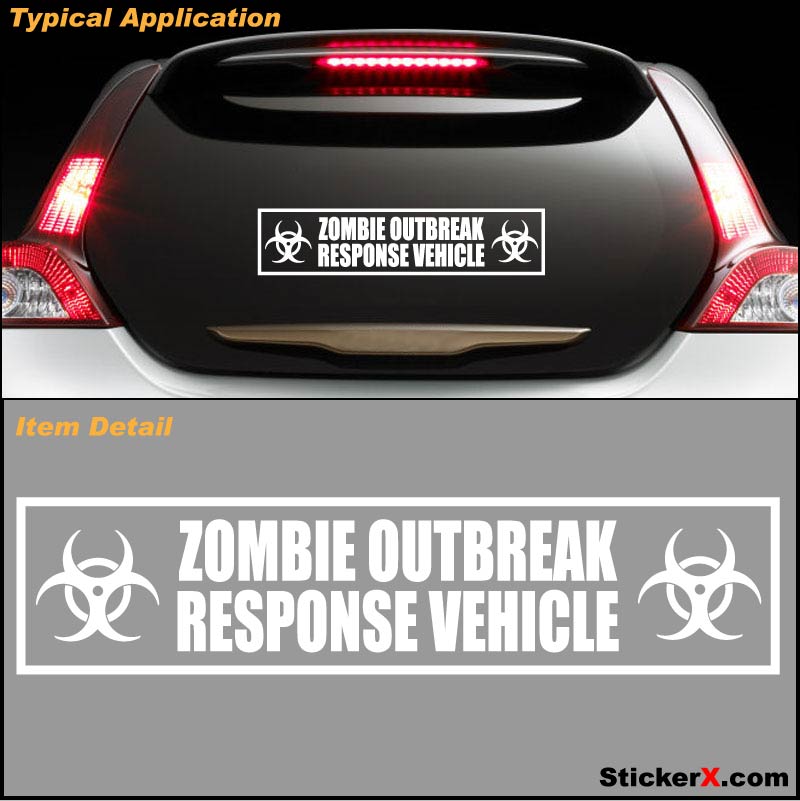 Zombie Response Vehicle Zombieland Bumper Sticker Decal